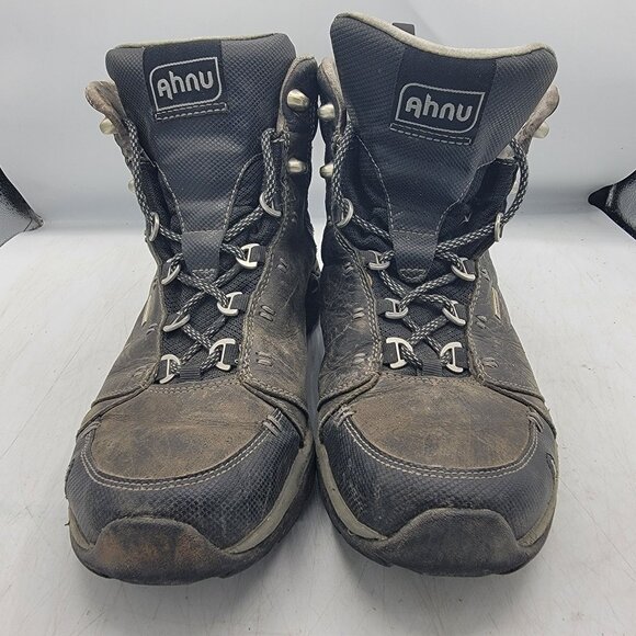 Ahnu Montara Womens 8 Brown Waterproof Hiking Boots Vibram Soles Hiking Camping - Picture 2 of 13